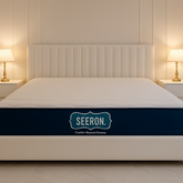 Ivory Vertical-Channel Divan Bed – Bespoke Modern Grandeur